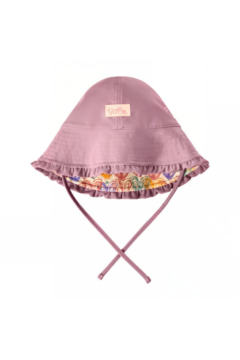 Reversible Sun Hat, Alternate, color, Doodle My Heart