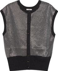 Haikure Kirby Bead Embellished Virgin Wool Sweater Vest