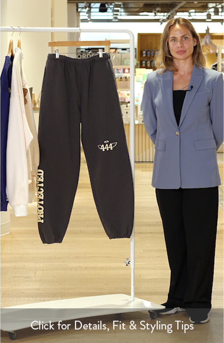 Divinely Protected Cotton Blend Sweatpants, sales video thumbnail
