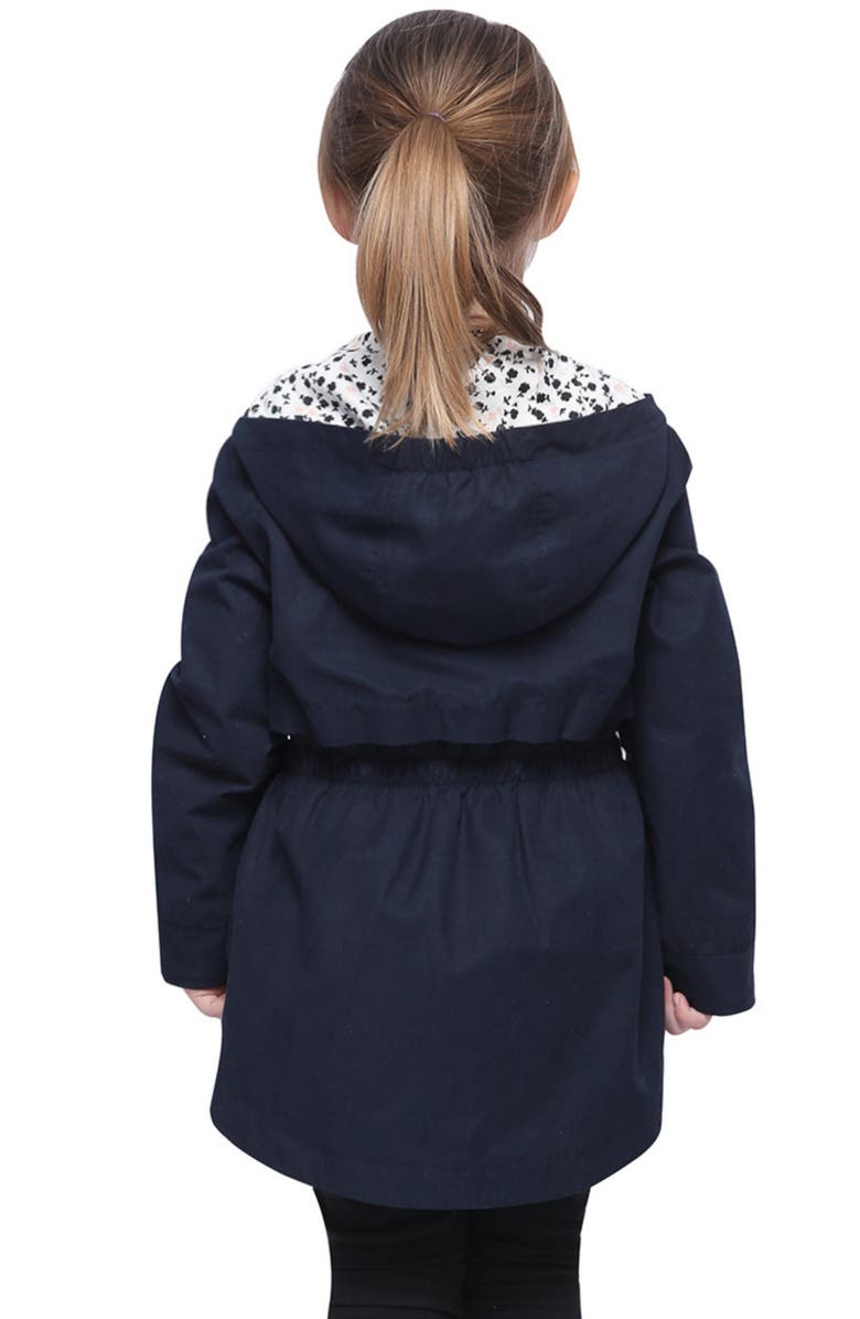 Rokka&Rolla Kids' Lightweight Rain Jacket Trench Coat, Alternate, color, Night Sky