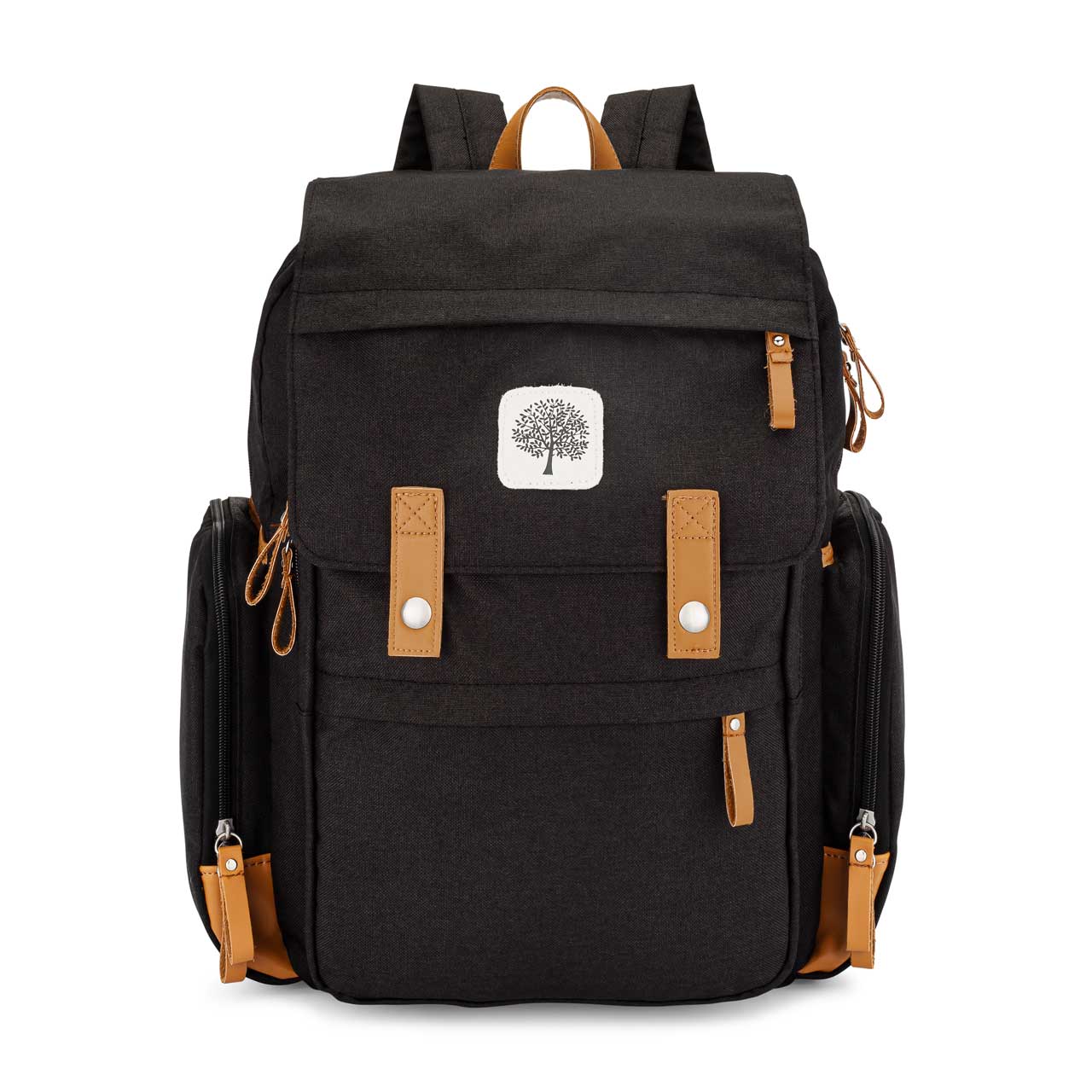 Parker Baby Co. Birch Bag Diaper Backpack, Main, color, Black