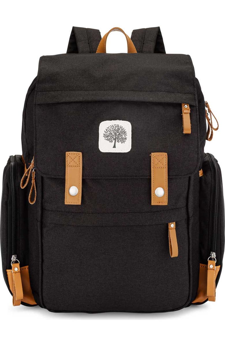 Parker Baby Co. Birch Bag Diaper Backpack, Main, color, Black