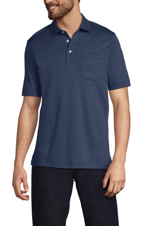 Short Sleeve Cotton Supima Polo Shirt with Pocket