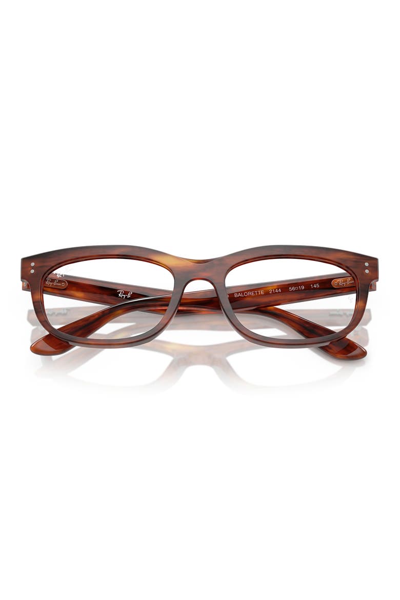 54mm Pillow Optical Glasses, Alternate, color, STRIPED HAVANA