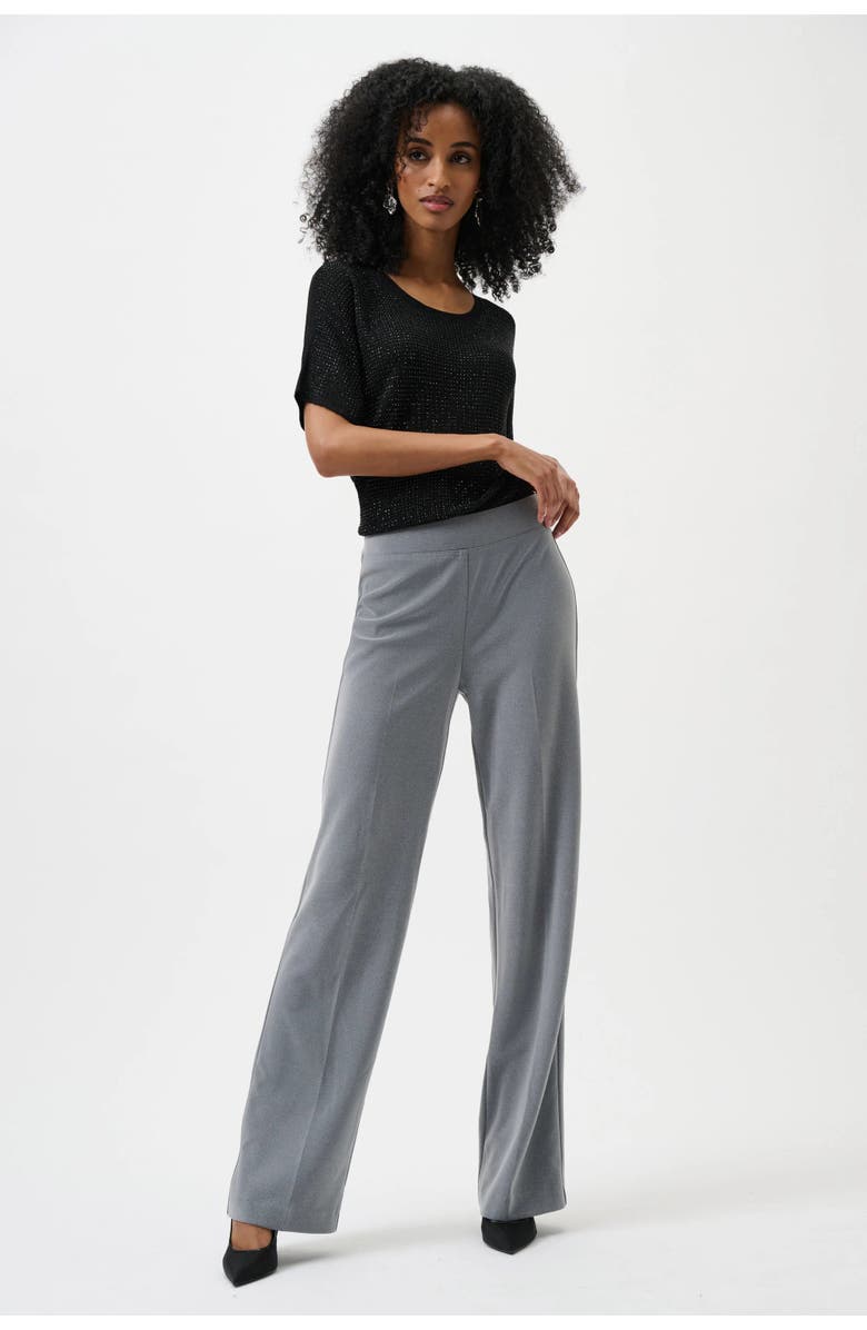 JOSEPH RIBKOFF Classic Wide Leg Pant, Alternate, color, Grey Melange