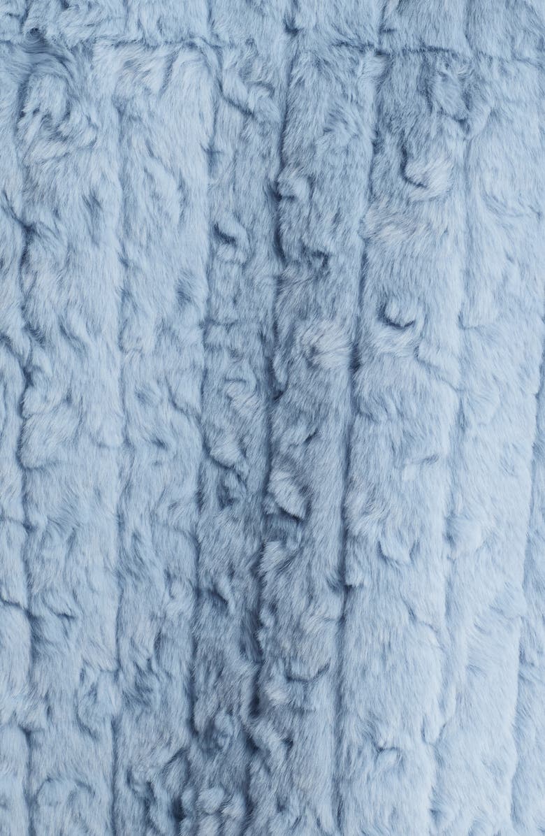 Bernardo Faux Shearling Crop Jacket, Alternate, color, Light Blue