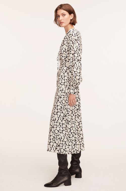 REBECCA TAYLOR REBECCA TAYLOR PAIGE FLEUR DRAWSTING LONG SLEEVE DRESS