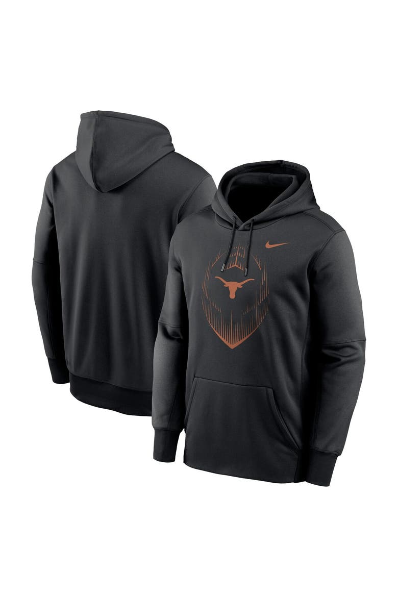 Men's Nike Black Texas Longhorns Icon Football Performance Pullover Hoodie, Main, color, Black