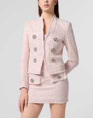 PHILIPP PLEIN Tweed Jacket Crystals Women