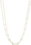 EFFY 14K Yellow Gold Freshwater Pearl Double-Strand Necklace