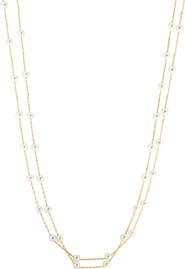 EFFY 14K Yellow Gold Freshwater Pearl Double-Strand Necklace