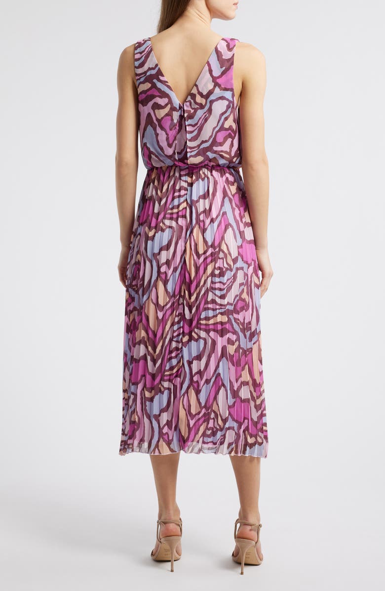 Sam Edelman Rose Sleeveless Plissé Dress, Alternate, color, 