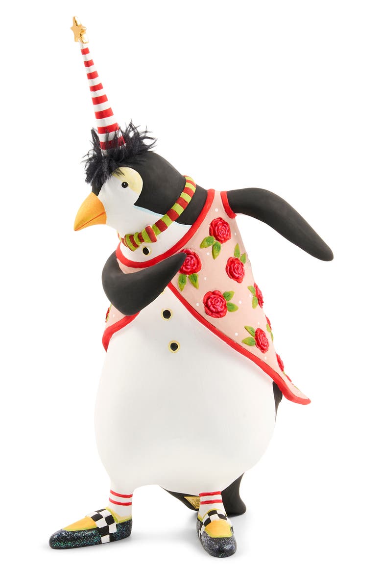 Patience Brewster Thaddeus Penguin Ornament, Alternate, color, BLACK