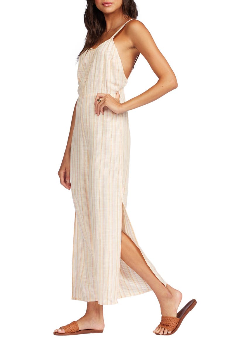 Feelings Explained Stripe Jumpsuit, Alternate, color, BANANA CREME MAUI STRIPE