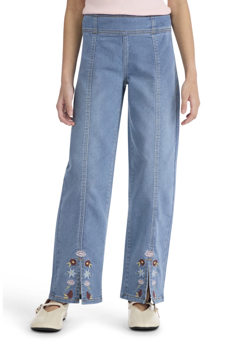 Levi's Kids' Floral Embroidered Split Wide Leg Jeans (Women