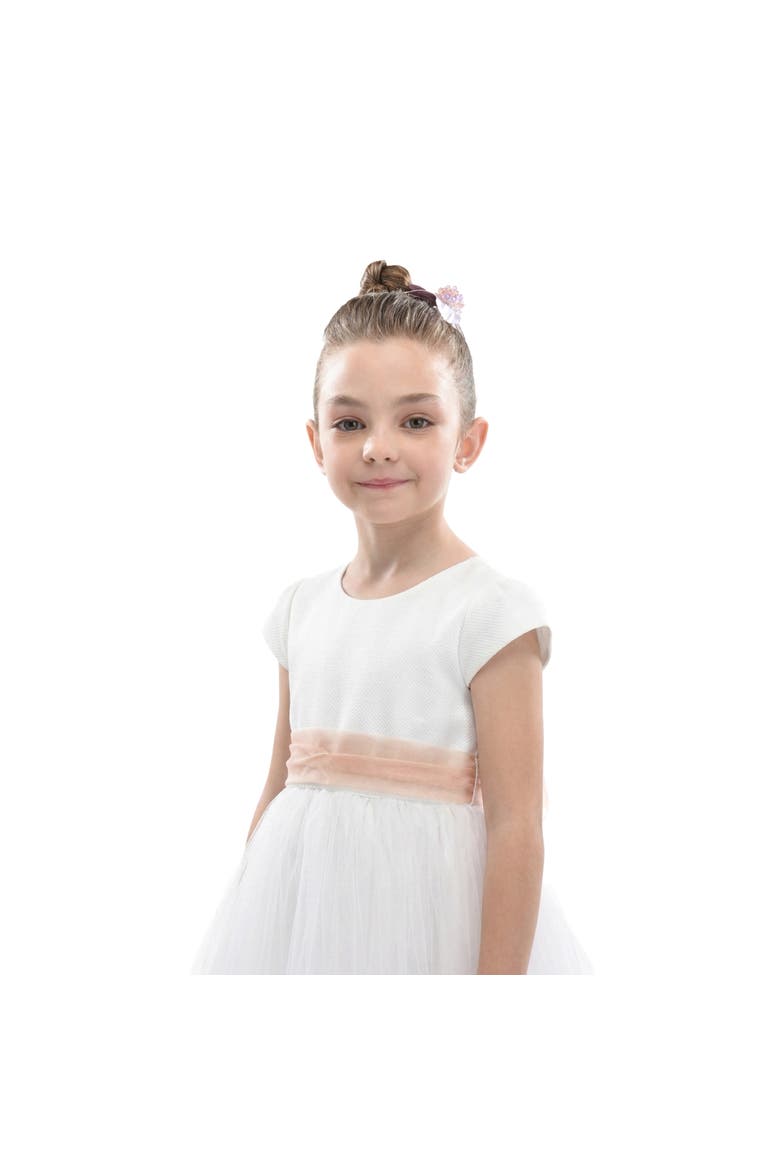 Satin Ribbon Dress, Alternate, color, White