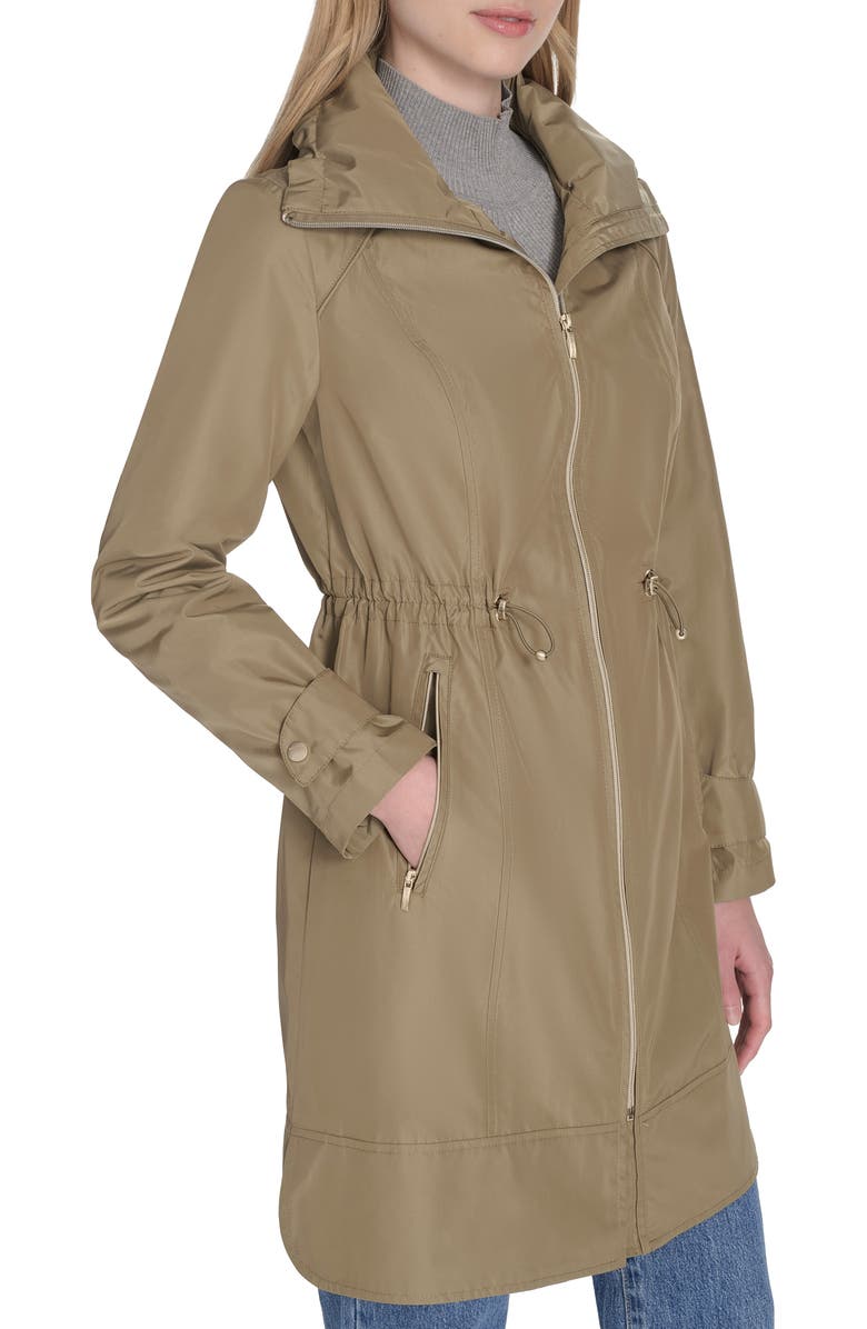 Cole Haan Signature Travel Packable Hooded Rain Jacket, Alternate, color, Sage