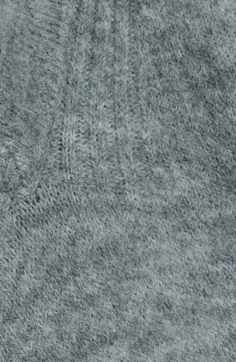 River Island Marled Long Sleeve Shirtdress, Alternate, color, Grey