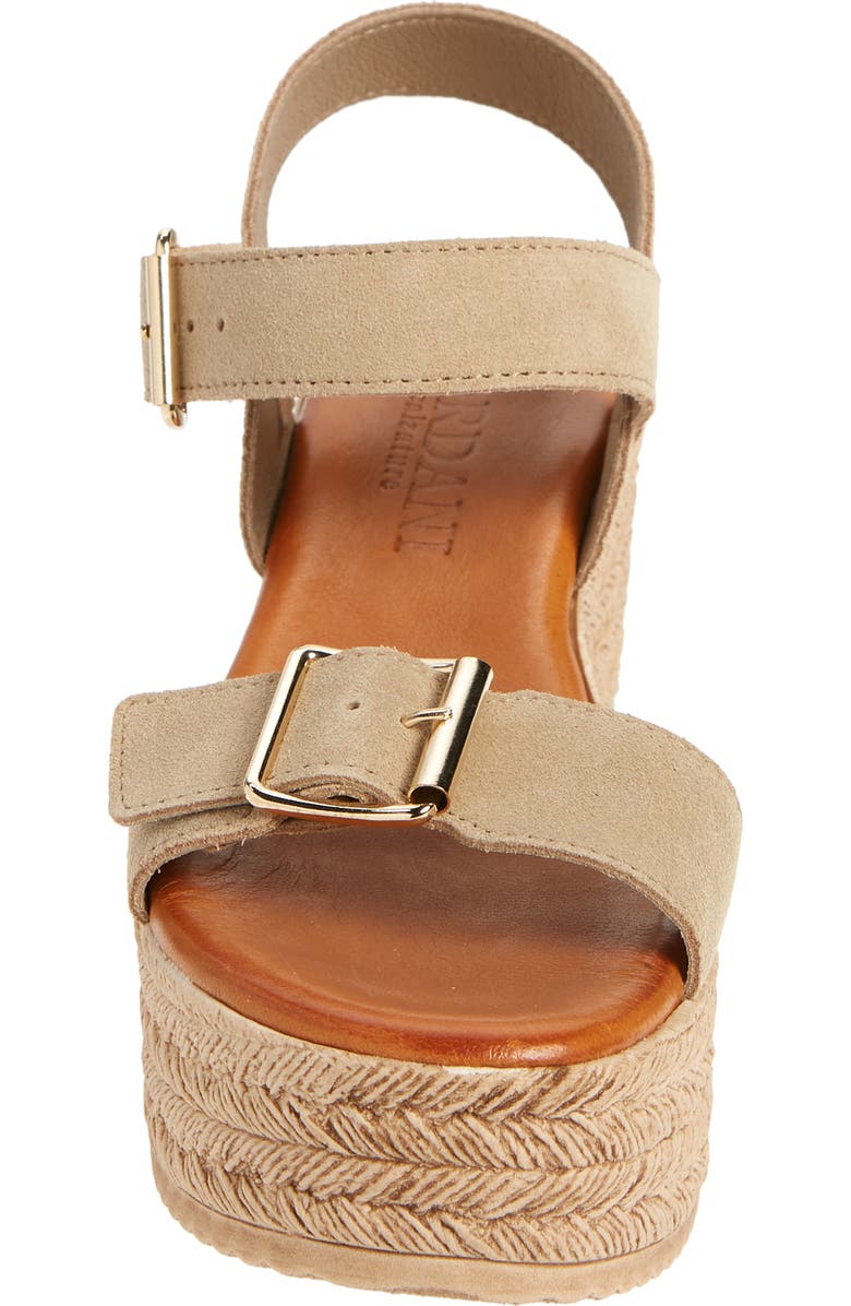 Cordani Betsy Espadrille Wedge Sandal, Alternate, color, Sabbia Suede