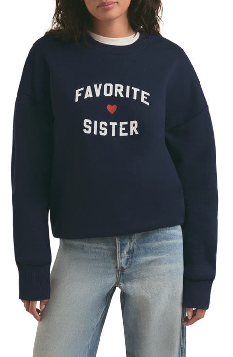Favorite Sister Graphic Sweatshirt