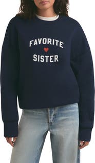 Favorite Daughter Favorite Sister Graphic Sweatshirt