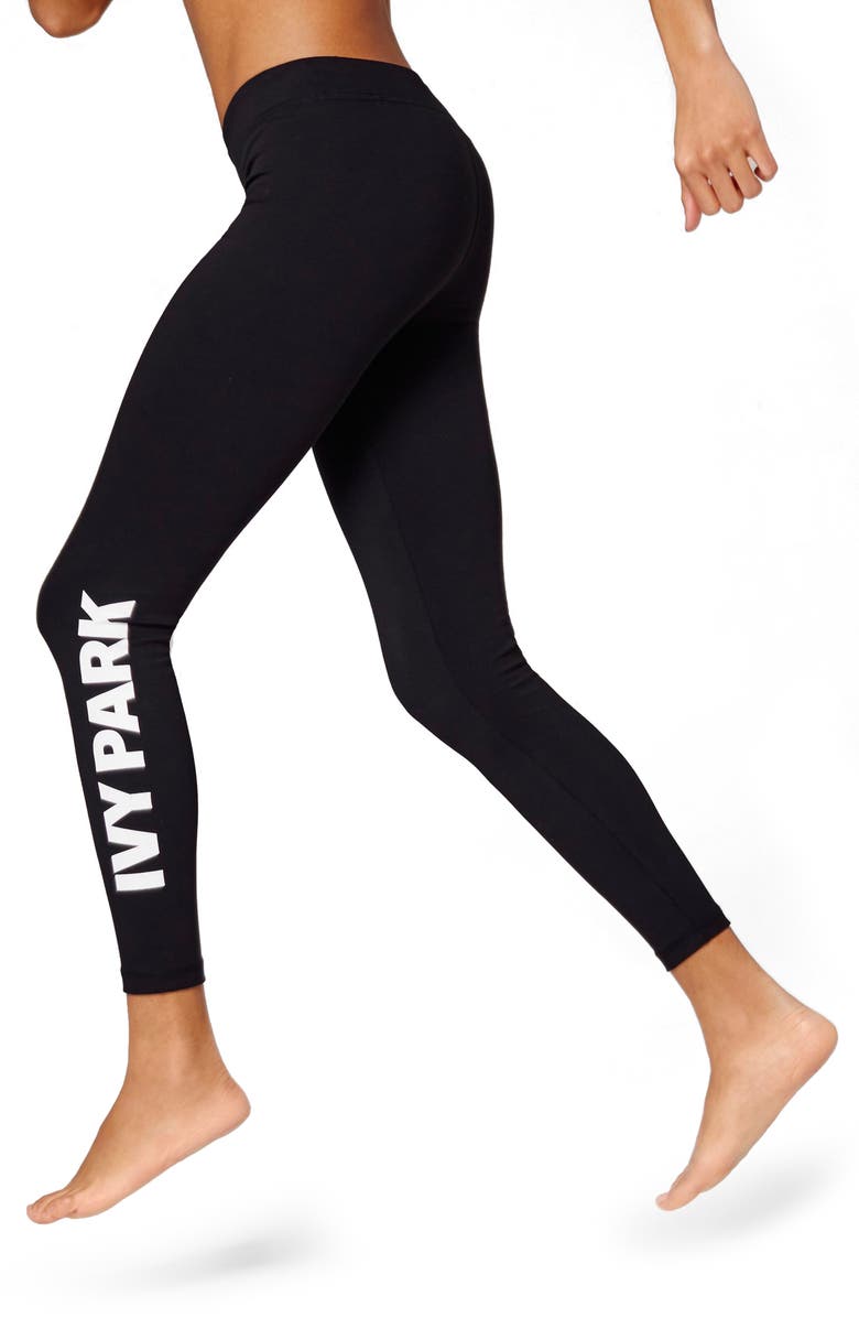 IVY PARK<sup>®</sup> Logo Mid Rise Ankle Leggings, Main, color,