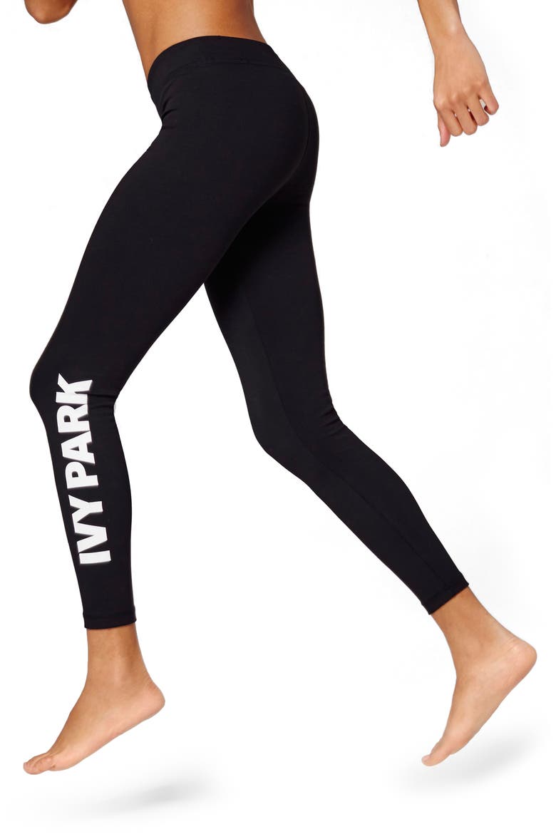 Logo Mid Rise Ankle Leggings video