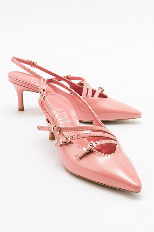 Prologue Shoes Magra Pointed-toe Slingback Stiletto In Multi