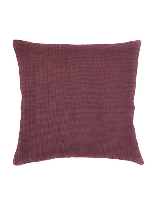 Anaya So Soft Linen Bright Pillow With Down Insert In Maroon