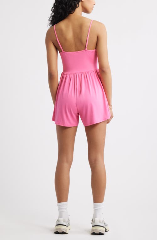 Bp. Flutter Romper In Pink Butterfly