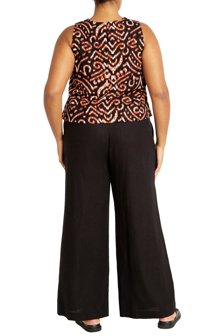 Amara Print Sleeveless Shell, Alternate, color, IKAT