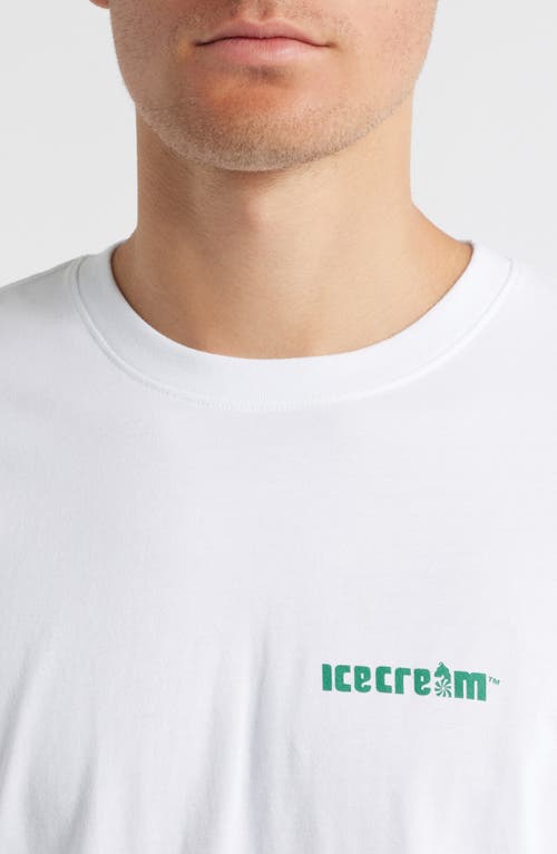 Icecream Eye See Graphic T-shirt In White