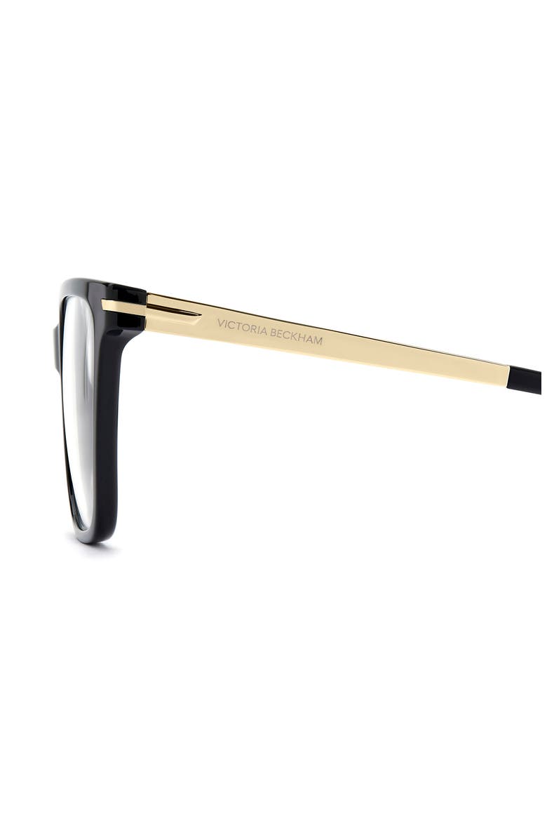 VB 1009 54mm Square Optical Glasses, Alternate, color, BLACK GOLD