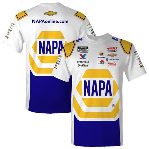 Men's Hendrick Motorsports Team Collection  White Chase Elliott NAPA Uniform T-Shirt