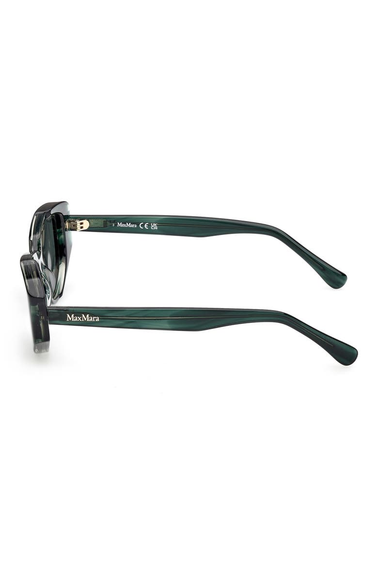 Lee 52mm Round Sunglasses, Alternate, color, STRIPED EMERALD/ GOLD/ EMERALD