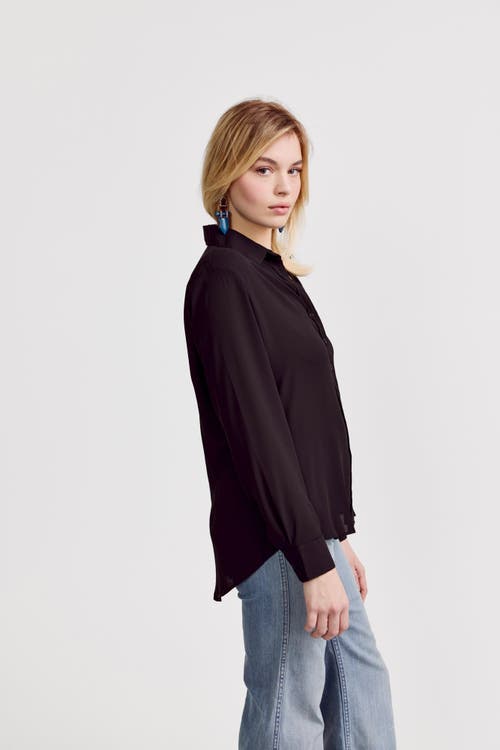 The Shirt By Rochelle Behrens The Signature Shirt In Black