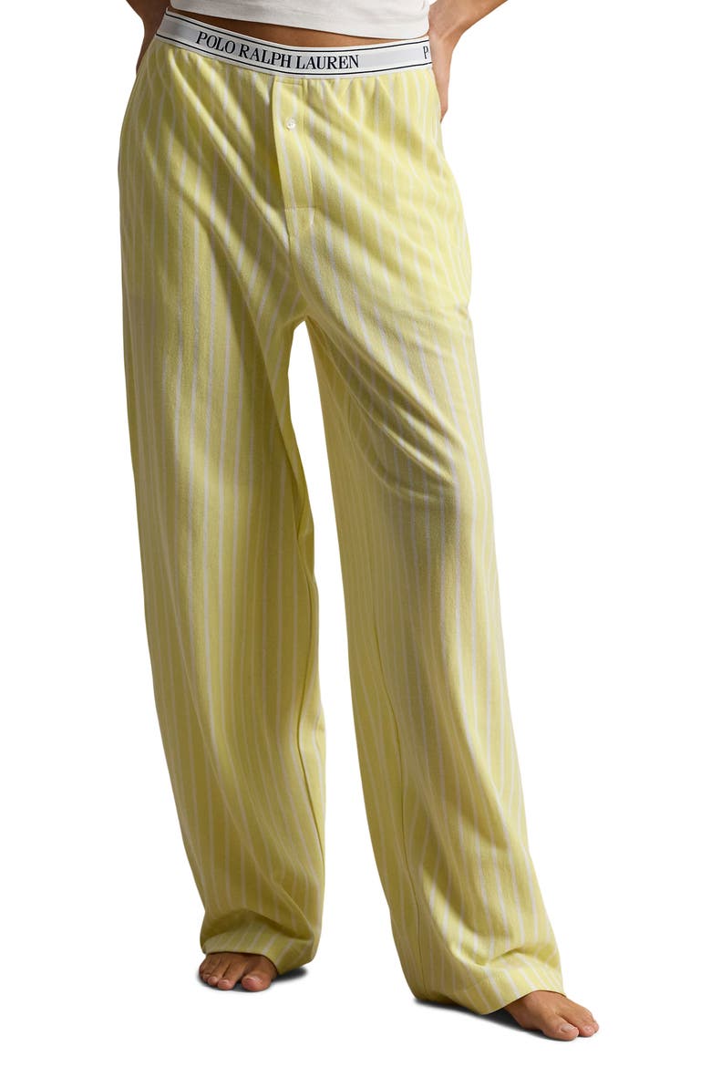 Logo Pajama Pants, Main, color, LEMON VERBINA