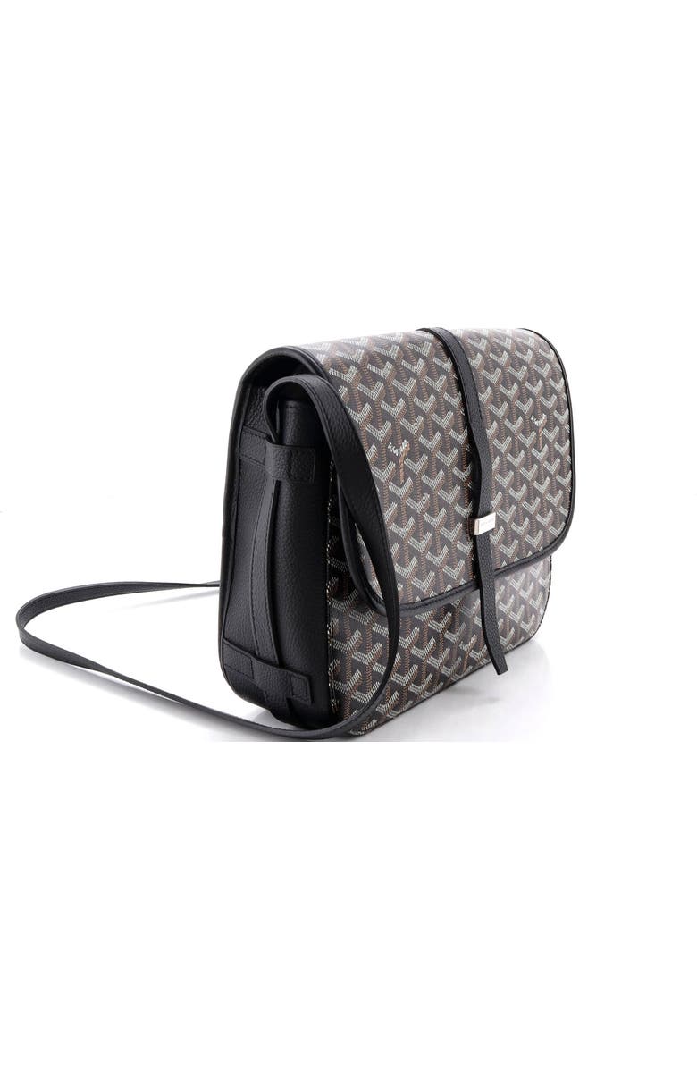Pre-Owned Goyard Belvedere II Messenger Bag Coated Canvas MM, Alternate, color, Black