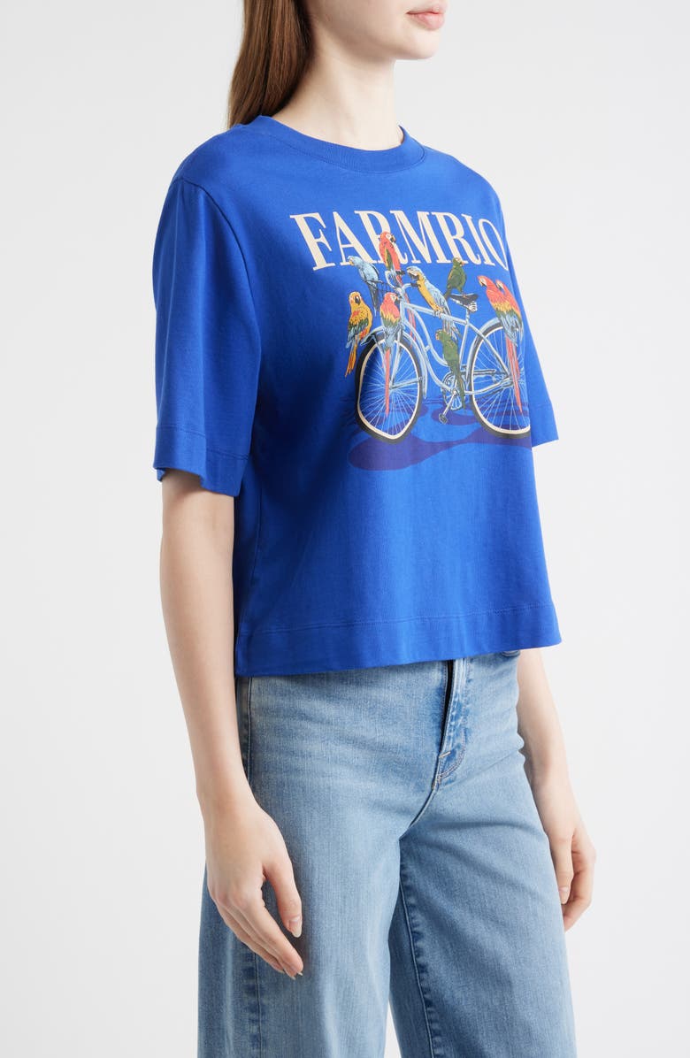FARM Rio Bike Birds Graphic Boxy T-Shirt, Alternate, color, 