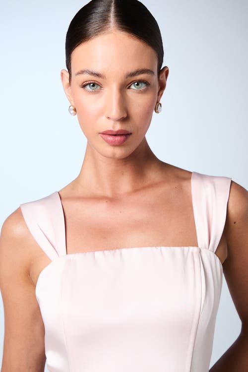 Coast Corset Column Midi Bridesmaids Dress In Pink