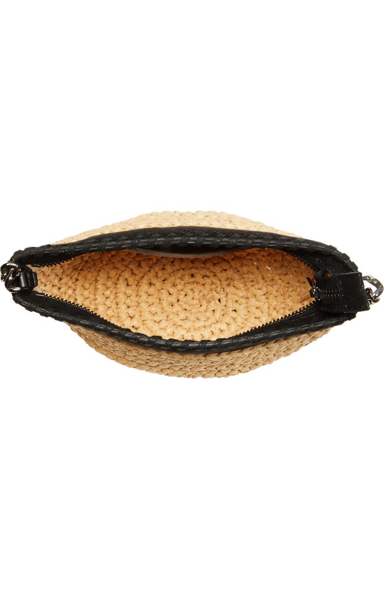 Stella McCartney Small Falabella Raffia Crossbody Bag, Alternate, color,