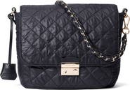 MZ Wallace Medium Crosby Lock Quilted Nylon Crossbody Bag