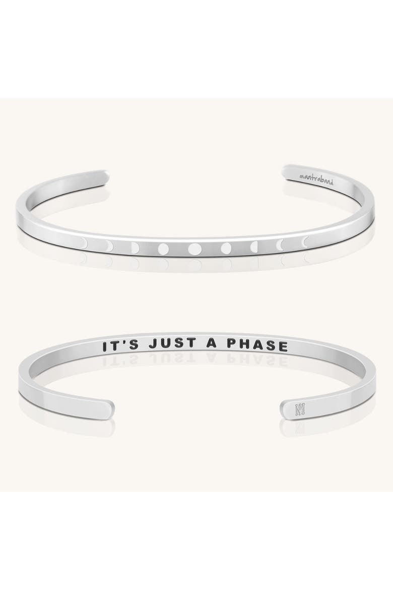 It's Just A Phase bracelet, Main, color, Silver