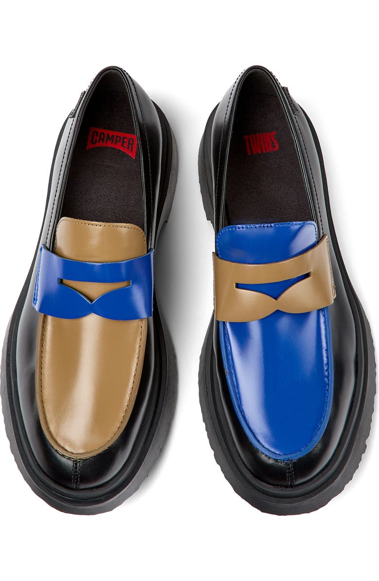 Camper Twins Mismatched Penny Loafer, Alternate, color,