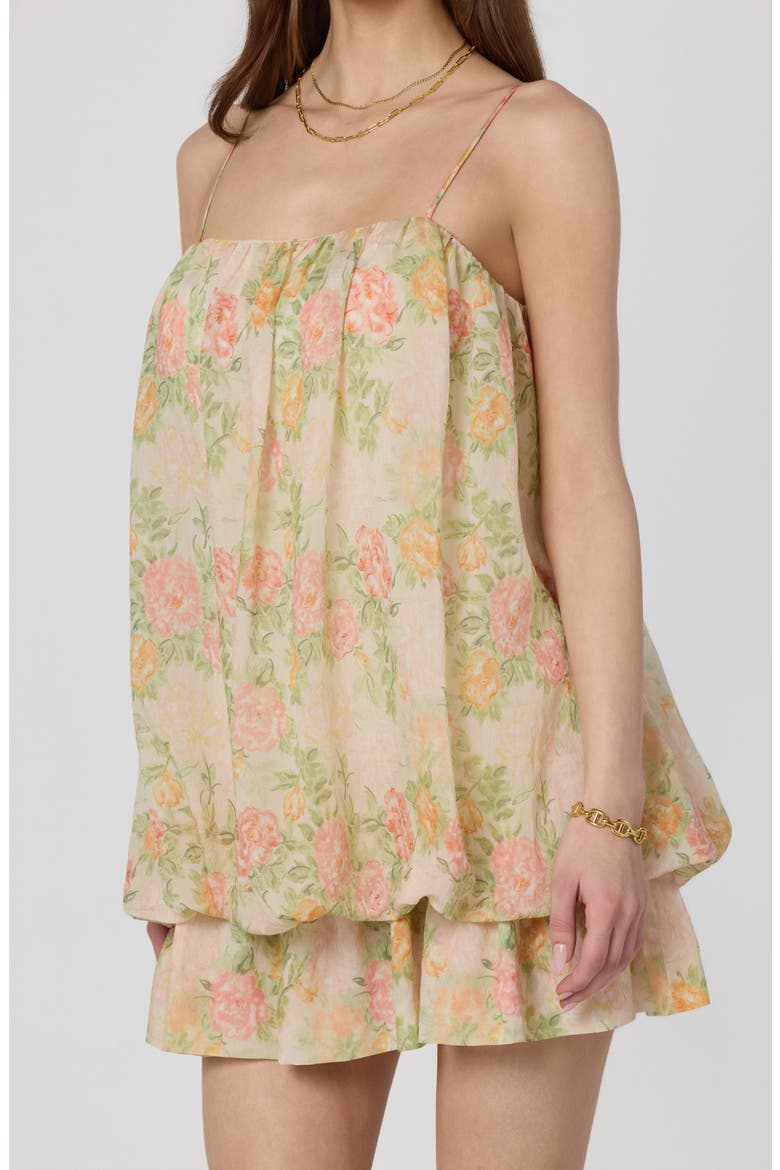 Jessa Floral Print Minidress, Alternate, color, IVORY MULTI FLORAL