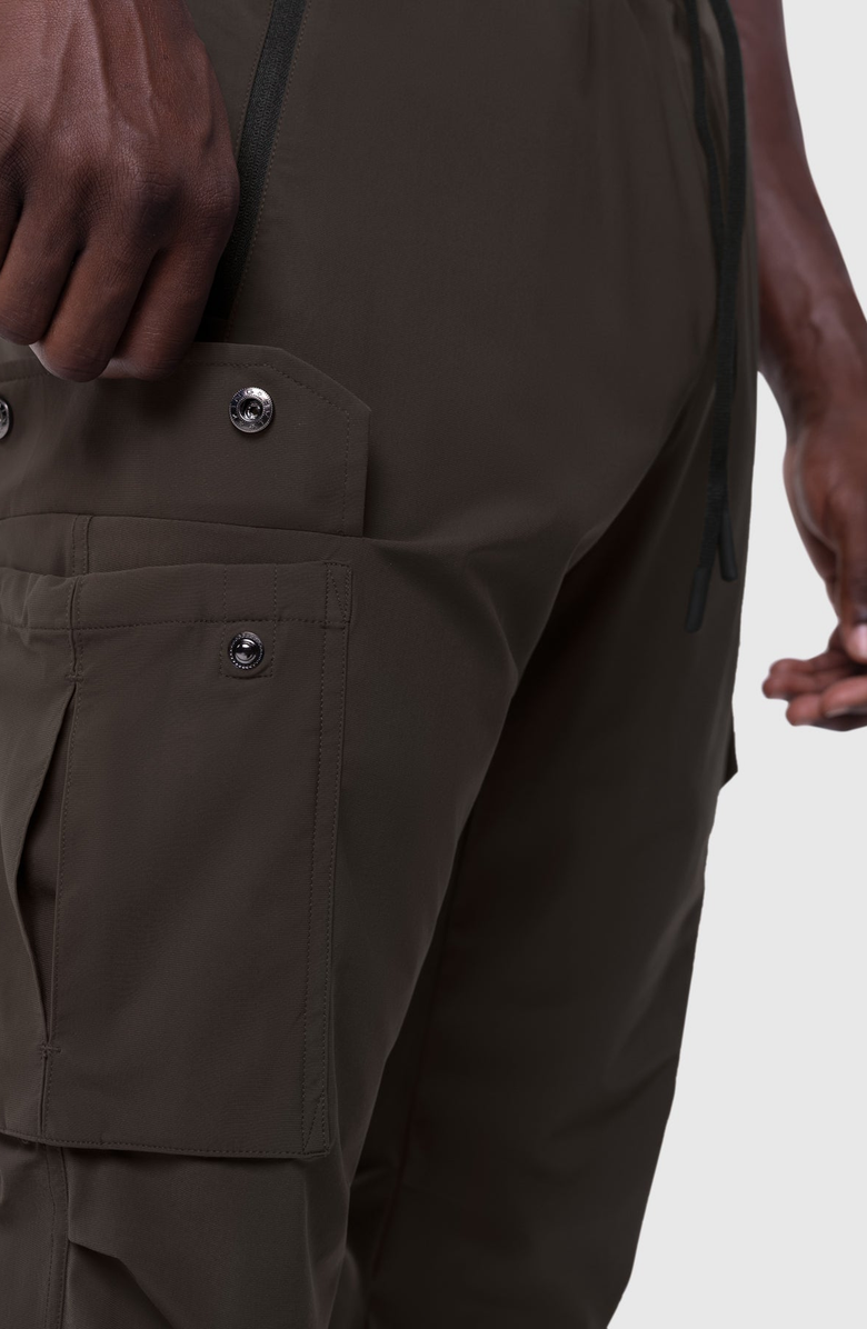 ASRV Tetra-Lite Cargo High Rib Water Repellent Jogger, Alternate, color, Dark Earth