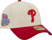 New Era Men's New Era Cream Philadelphia Phillies Chrome A-Frame 59FORTY Fitted Hat