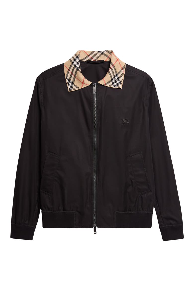 Glenfields Gabardine Jacket, Main, color, BLACK