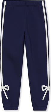 Lands' End Girls Fleece Bow Joggers