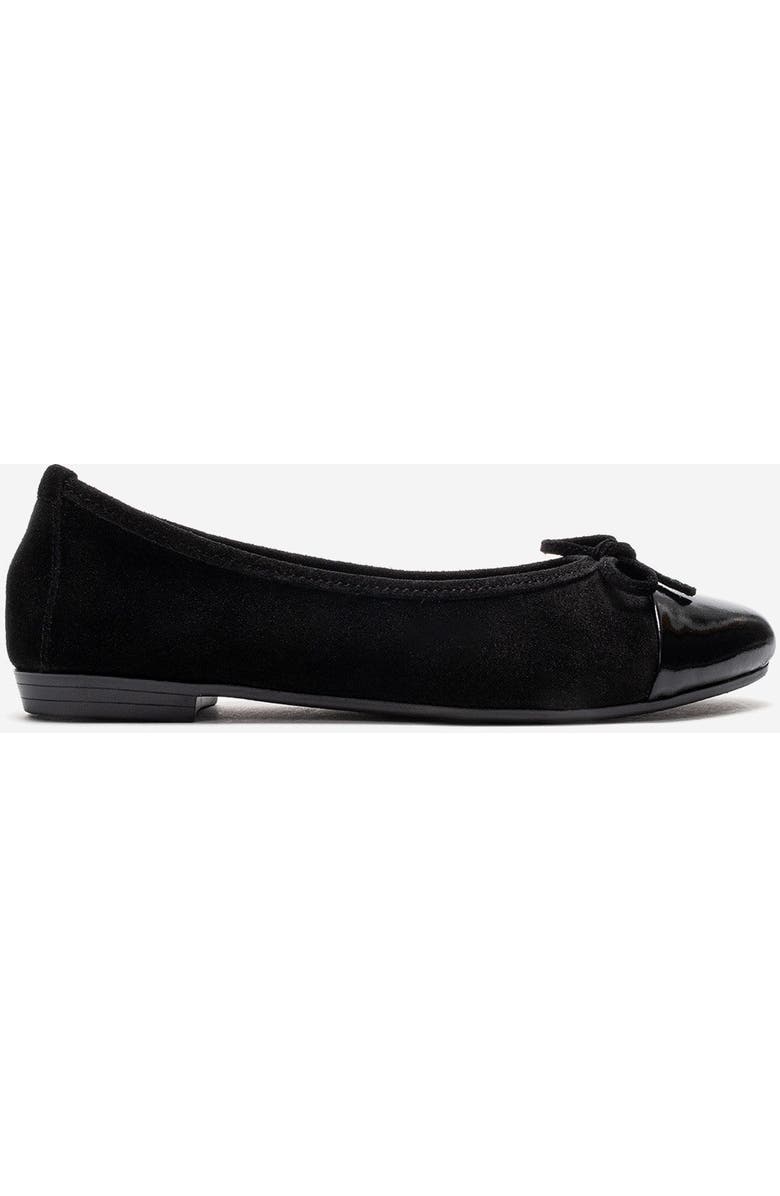 Forever & Always Shoes Boleo Leather Ballet Flat, Alternate, color, Black Suede